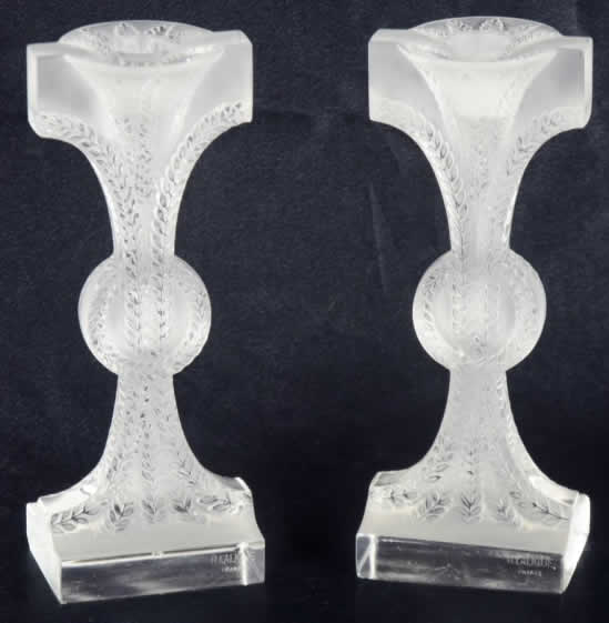 Rene Lalique Candlestick Rameaux