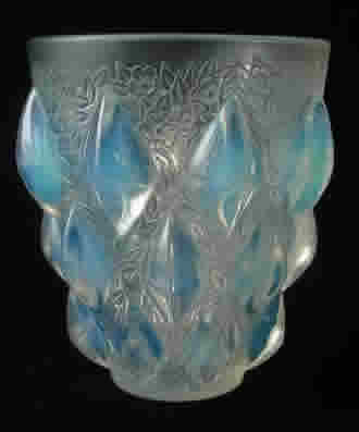 Rene Lalique Vase Rampillon
