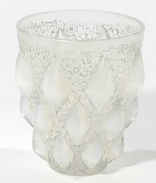 Rene Lalique Vase Rampillon