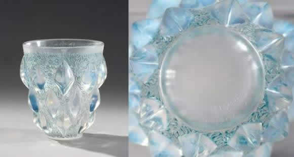 Rene Lalique Vase Rampillon