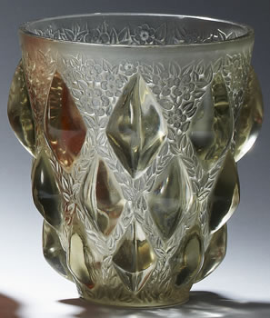 Rene Lalique Vase Rampillon