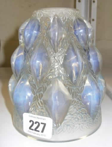 Rene Lalique Vase Rampillon