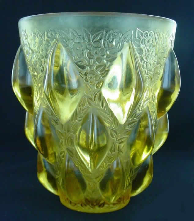 Rene Lalique Vase Rampillon