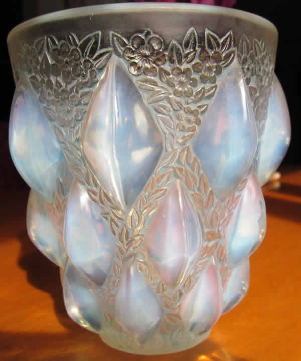 Rene Lalique Vase Rampillon