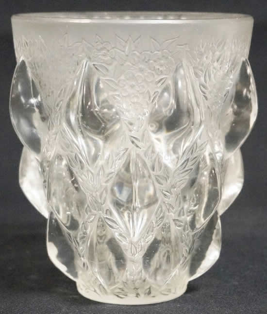 Rene Lalique Vase Rampillon