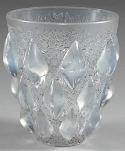 Rene Lalique Vase Rampillon
