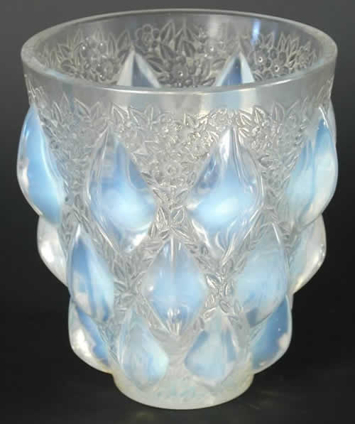 Rene Lalique Vase Rampillon