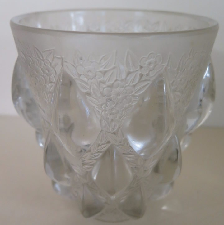 Rene Lalique Vase Rampillon
