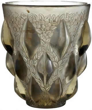 Rene Lalique Vase Rampillon