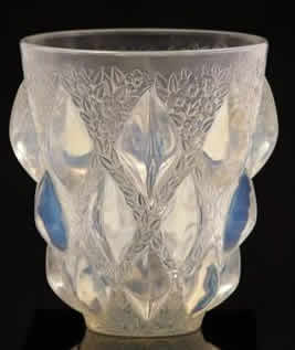 Rene Lalique Vase Rampillon