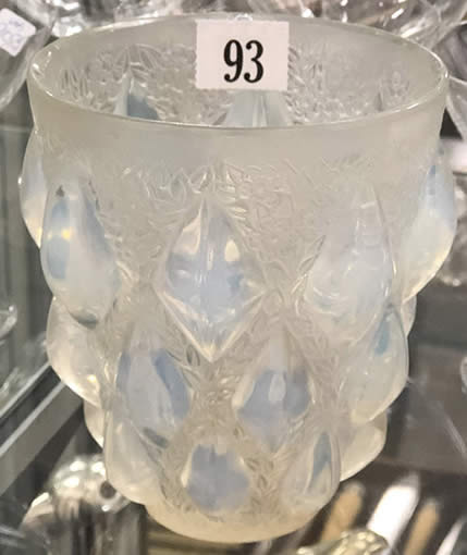 Rene Lalique Vase Rampillon