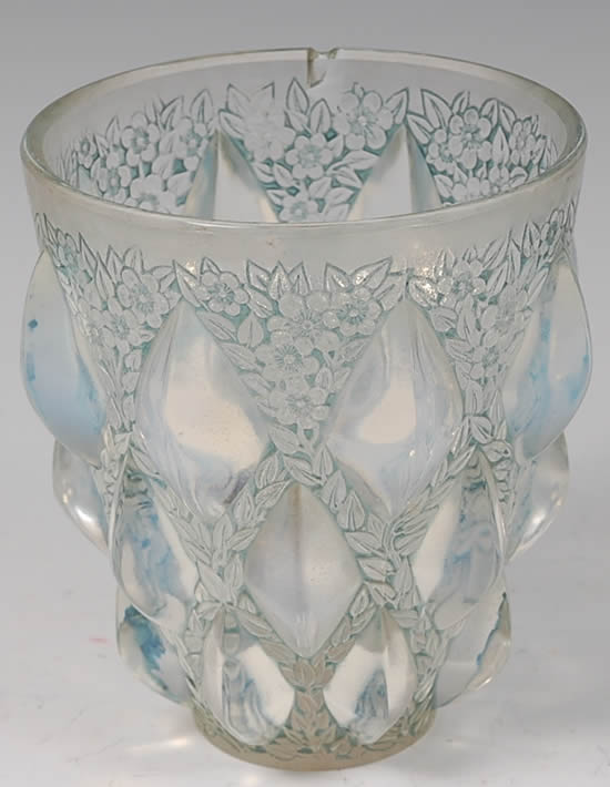 Rene Lalique Vase Rampillon