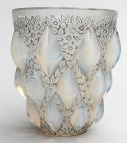 Rene Lalique Vase Rampillon