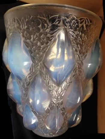 Rene Lalique Vase Rampillon