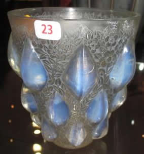 Rene Lalique Vase Rampillon