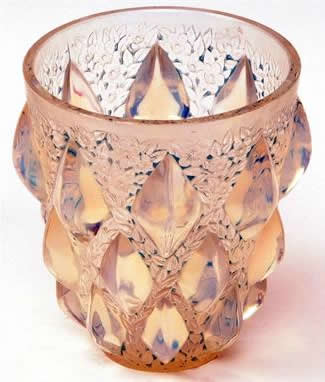 Rene Lalique Vase Rampillon