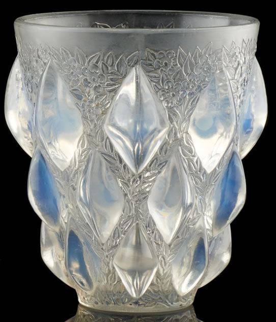 Rene Lalique Vase Rampillon