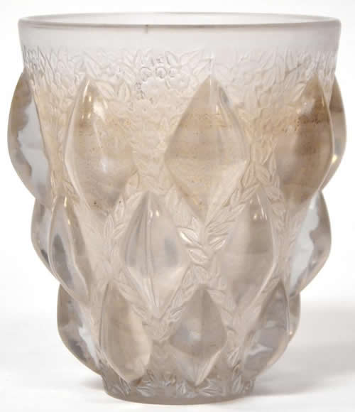 Rene Lalique Vase Rampillon