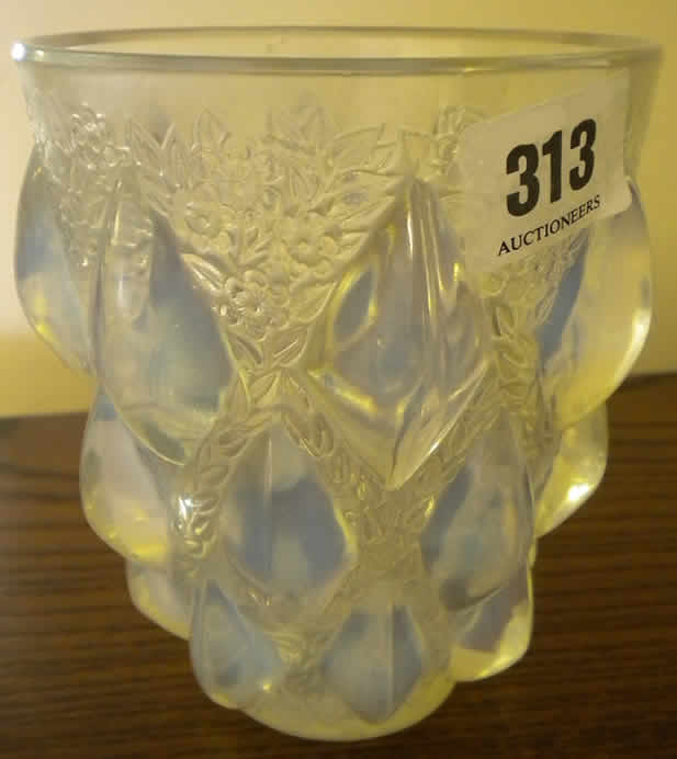 Rene Lalique Vase Rampillon