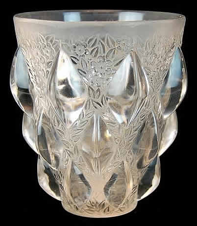 Rene Lalique Vase Rampillon
