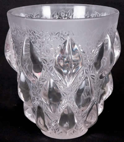 Rene Lalique Vase Rampillon