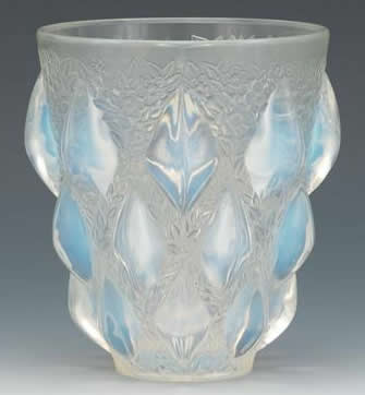 Rene Lalique Vase Rampillon