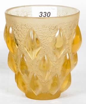 Rene Lalique Vase Rampillon