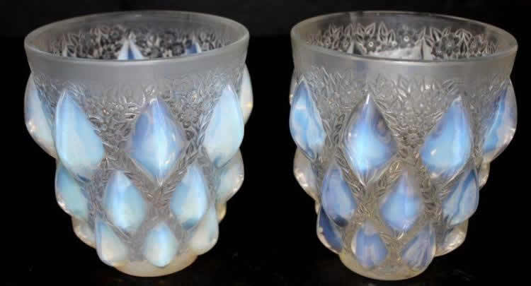 Rene Lalique Vase Rampillon