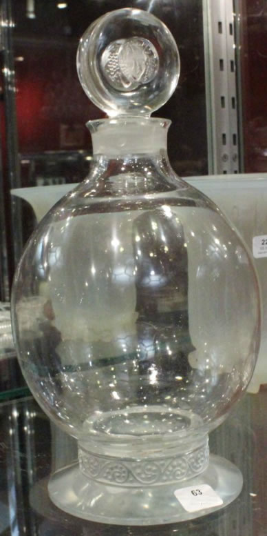 Rene Lalique Ricquewihr Bouchon Colerette Decanter