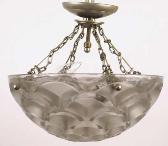 Rene Lalique Light Fixture Rinceaux