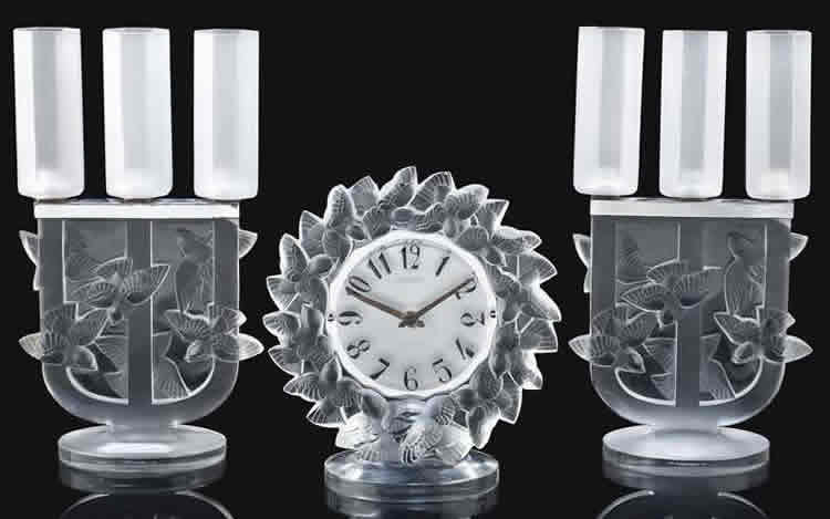 Rene Lalique Candelabra Roitelets