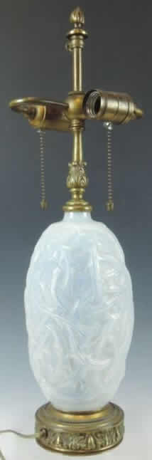 Rene Lalique Ronces Vase Lamp