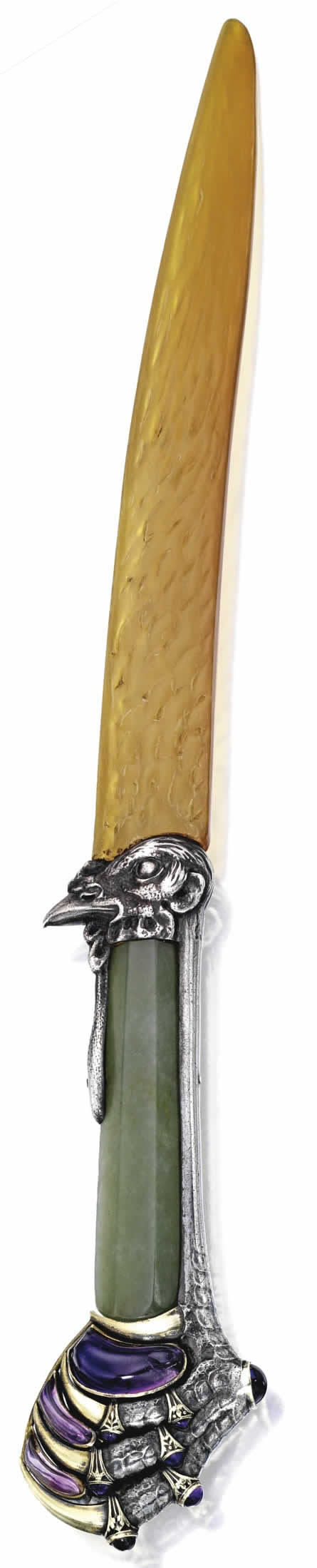 Rene Lalique Rooster Claw Letter Opener