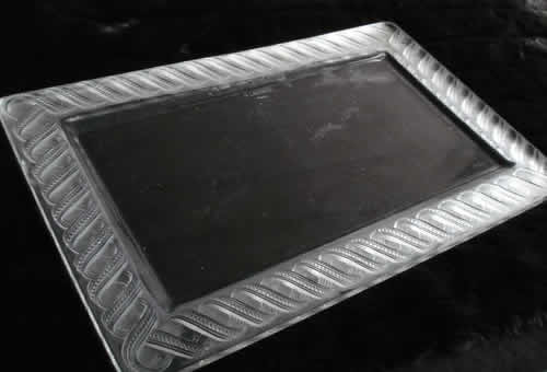 Rene Lalique Serving Tray Rubans