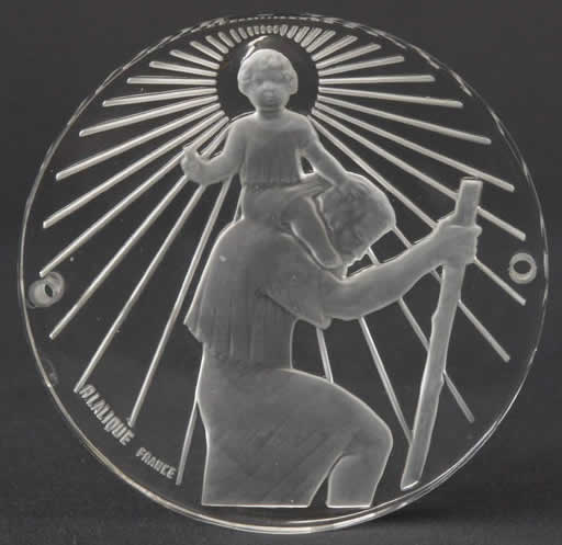 Rene Lalique Medallion Saint Christopher