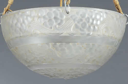 Rene Lalique Light Fixture Saint-Vincent