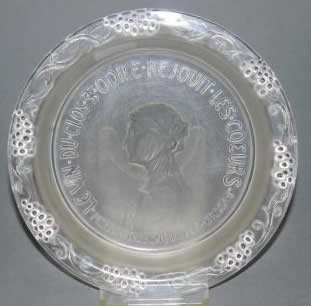 Rene Lalique Bottle Coaster Sainte-Odile