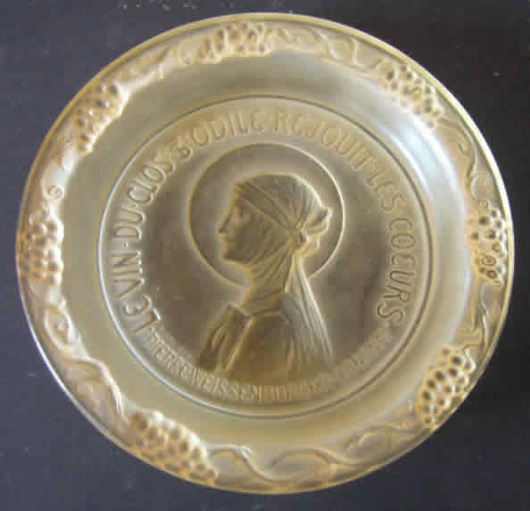 Rene Lalique Bottle Coaster Sainte Odile