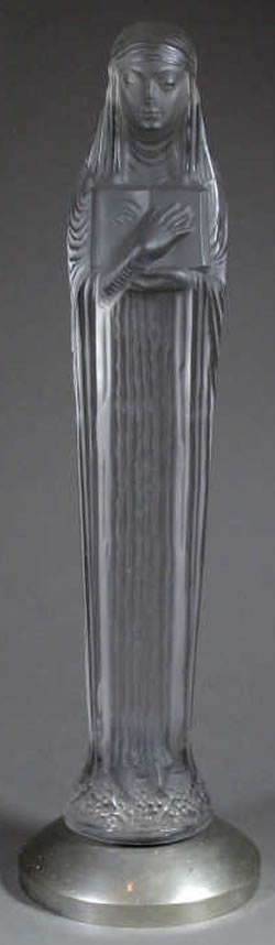 Rene Lalique Sainte Odile Statue