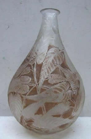 Rene Lalique Vase Sauge