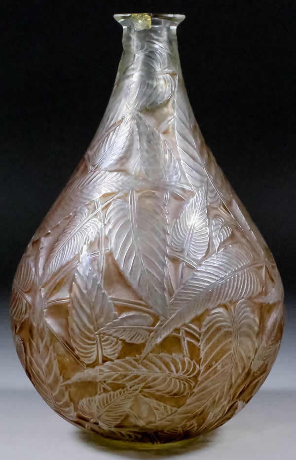 Rene Lalique Vase Sauge