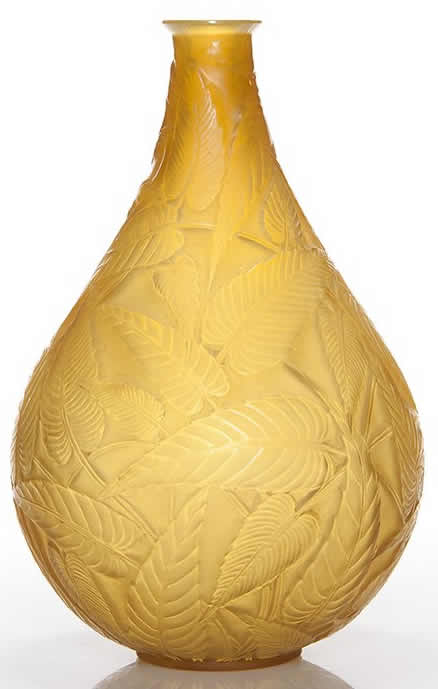 Rene Lalique Vase Sauge