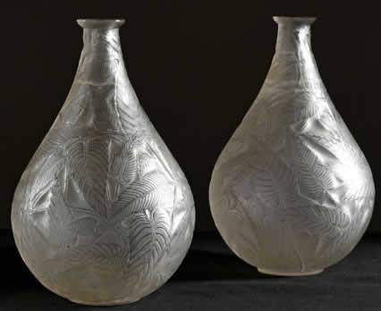 Rene Lalique Vase Sauge
