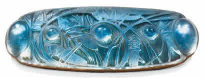 Rene Lalique Brooch Sauterelles Et Cabochons