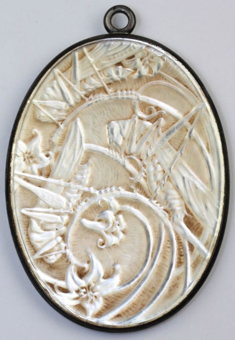 Rene Lalique Sauterelles Mirror