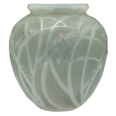 Rene Lalique Vase Sauterelles