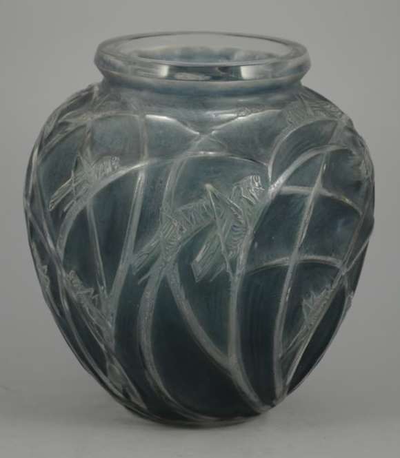 Rene Lalique Vase Sauterelles