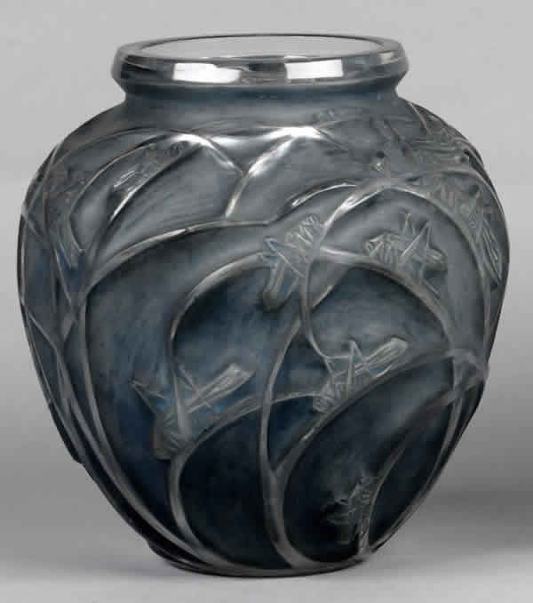 Rene Lalique Vase Sauterelles