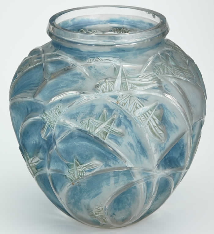 Rene Lalique Vase Sauterelles