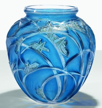 Rene Lalique Vase Sauterelles